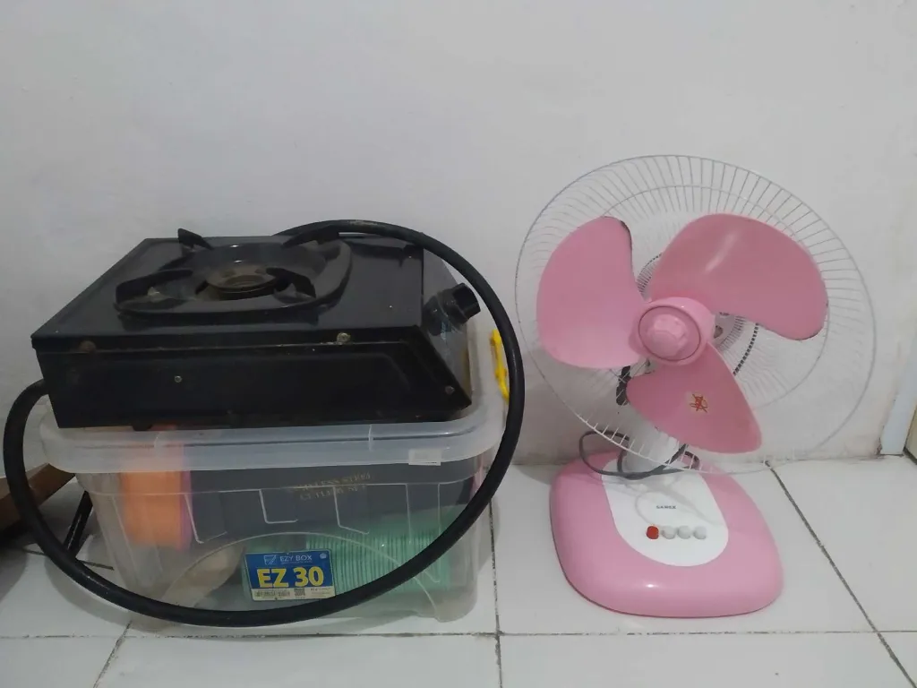 kompor Rinnai 1 tungku ( free kipas angin )