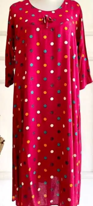 Gamis pulkadot busui 1