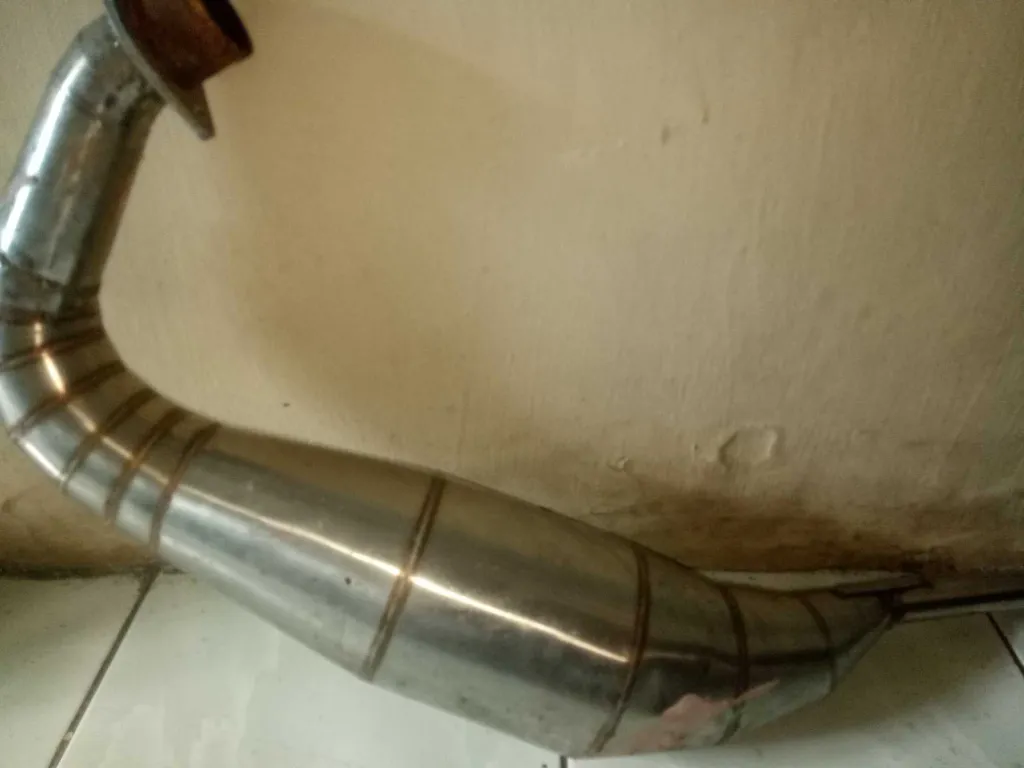 knalpot racing ninja 2tak R/Rr bahan stainless 3