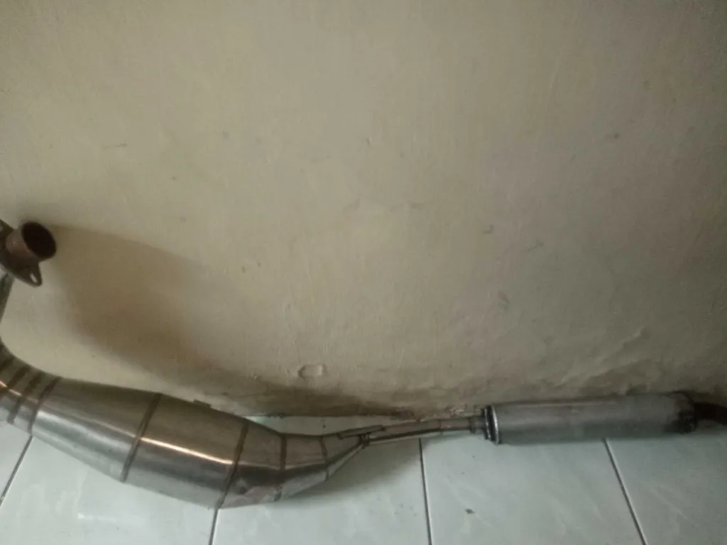 knalpot racing ninja 2tak R/Rr bahan stainless 2