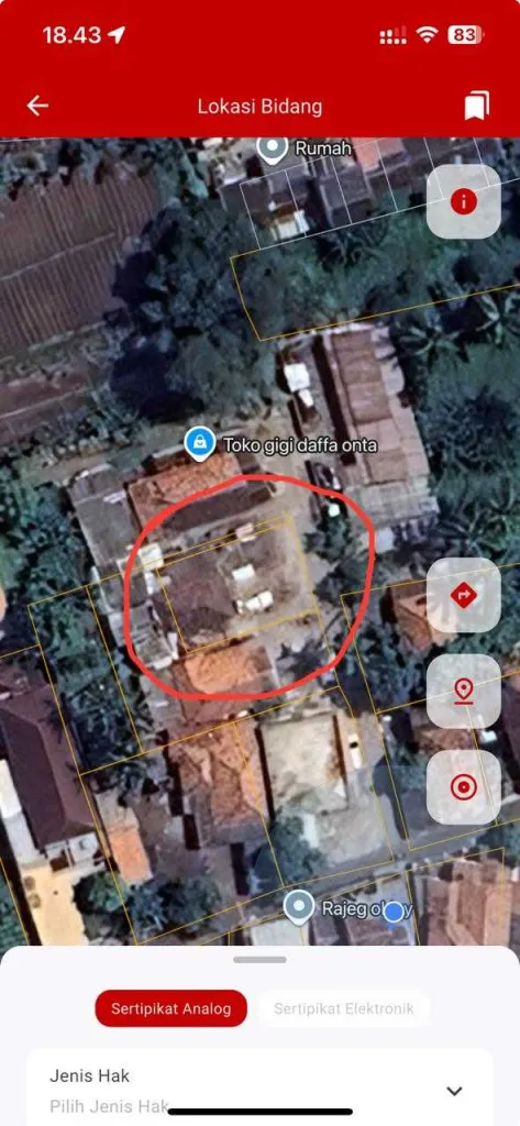 Tanah strategis bonus Rumah 2